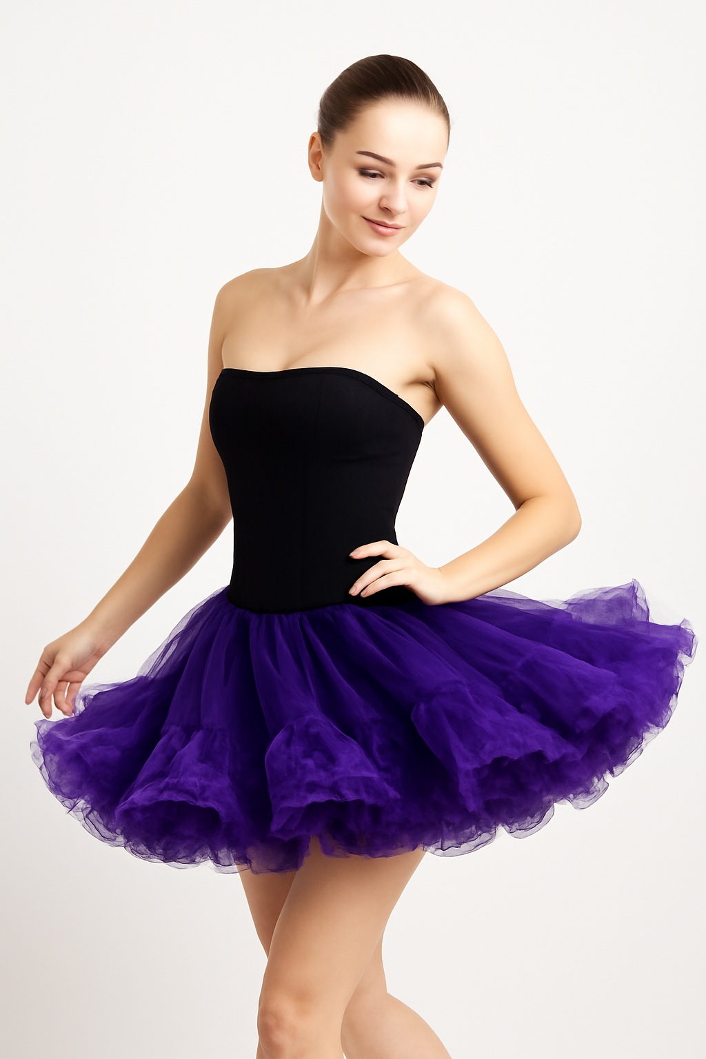 Malco Modes 5-Layer Fluffy Tutu Skirt for Women | Fluffy Tutu |Festival Outfit | Costume & Dance Wear | Concert Outfit |