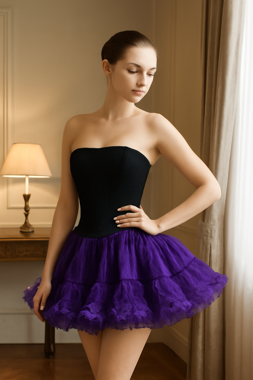 Malco Modes 5-Layer Fluffy Tutu Skirt for Women | Fluffy Tutu |Festival Outfit | Costume & Dance Wear | Concert Outfit |