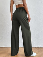 Leriya Fashion Women Cargo Pant | Woman Trousers | Womens HIGH-Waisted Pant | Women Trousers Pants Green