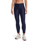 Under Armour Womens HeatGear Armour High Waisted Ankle No-Slip Leggings , Midnight Navy (410)/White , X-Large