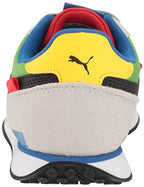 Puma Kids Future Rider Sneaker, Gray Violet-Classic Green, 4 US Unisex Toddler