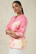 Soch Womens Botanical Regular Fit Tunic (FWS5TU30266_Coral