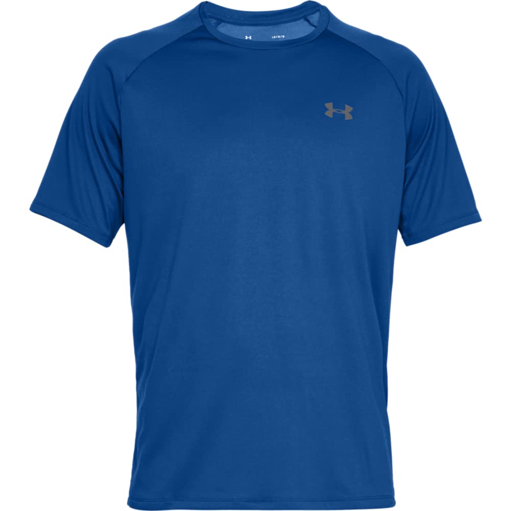 Under Armour Mens UA TechA 20 Short Sleeve Lg Blue