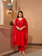 Womanista Silk Blend Women Alia Cut Stone Work Kurta