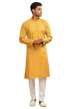 Be Active MenS Cotton Regular Kurta (C-399-2-Yellow) Size Xxl