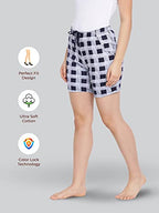 Lyra Pure Cotton Printed Night Shorts For Women (Pack Of 2)