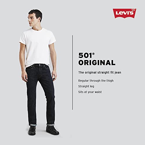 Levi's Men's 501 Original Fit Jeans (Discontinued), Clean Rigid, 33W x 34L