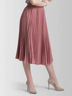 Kzully | Chic Midi Skirts Elegant Ensembles For Women & Girls Pink