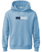 ADRO Hoodies for Men, Printed Regular Fit Cotton Hoodie Sweatshirt, H24-FLAG-SK-2XL Sky Blue