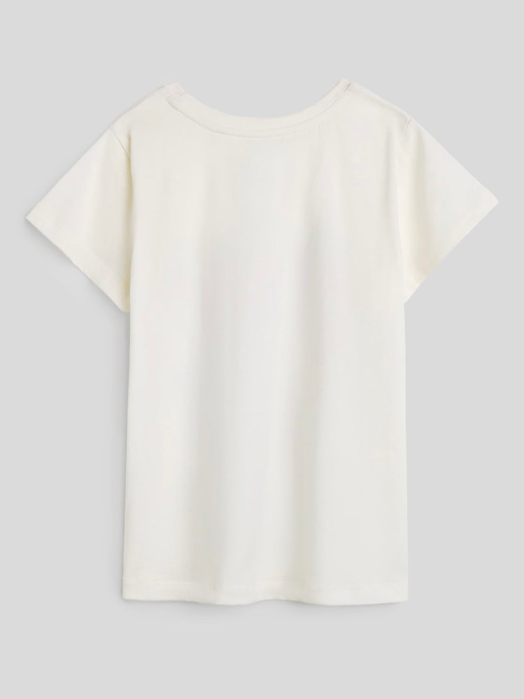 The Souled Store Official Jungle Book: Bare Necessities Girls Short Sleeves Round Neck White Graphic Printed Regular Fit Cotton