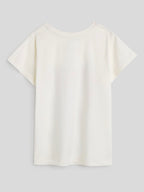 The Souled Store Official Jungle Book: Bare Necessities Girls Short Sleeves Round Neck White Graphic Printed Regular Fit Cotton
