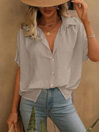 Greciilooks Regular Fit Shirt For Women (Gl-W.Top-W2405_Beige