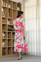 Leriya Fashion WomenS Rayon Casual Below The Knee Western Dress (Lf-W.Dress-Wd1317_Pink