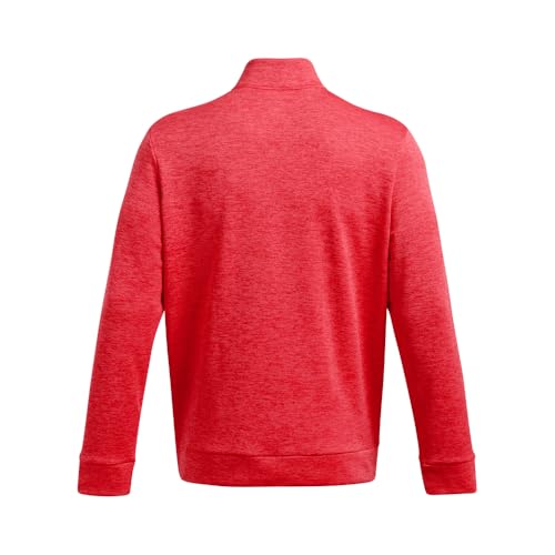 Under Armour Men's Armour Fleece Twist Quarter Zip, (713) Racer Red / / Black, X-Large