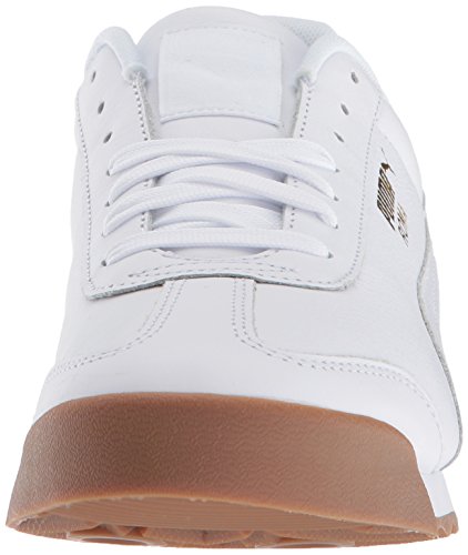 PUMA Men's ROMA CLASSIC GUM Sneaker, Puma White-Puma Team Gold, 9