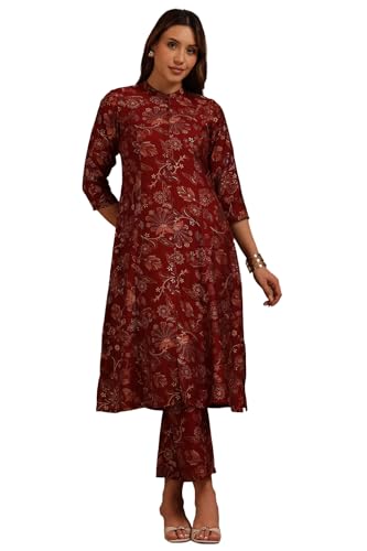 Soch Women Art Silk Floral Print Dress