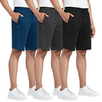 XYXX Athleisure Mens Cotton Shorts | Super Soft, Knee Length Comfortable Everyday Wear | Relaxed Fit Solid Code Shorts with Zip