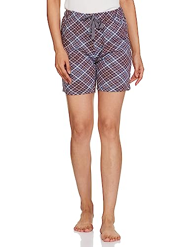Lyra Pure Cotton Printed Night Shorts For Women (Pack Of 2)