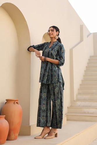 Kalaanj Ethnic Co Ord Set | Casual Wear Pant Top Set | Fancy Co-Ord Set | Full Pair Set | Kurta Sets Kurtis | Kurta Pant Setkals
