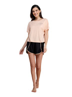 Nykd WomenS Ultra Soft All Occasions Everyday Cotton T- Shirt Neppy Lace Detail Tee | Extended Sleeves | Relaxed Fit | Round Ne