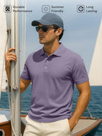 Nobero MenS Solid Regular Fit Polo Shirt (1M-Twpo-R0002-Bl_Petunia