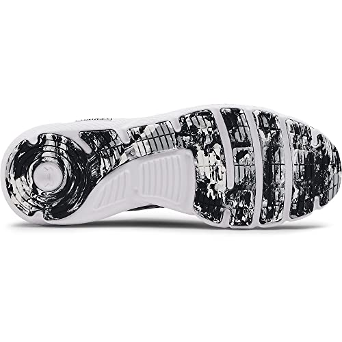 Under Armour Mens Charged Assert 9 Marble Running Shoe, White(101)/Black, 12 US