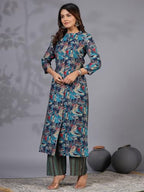Anni Designer Women Rayon Blend Printed Kurta With Pant Co-Ord Set