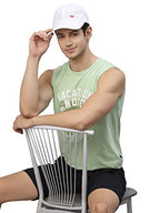 Rigo Stylish Cotton Printed Vest For Men | Round Neck, Slim Fit, Sleeveless T-Shirt Vest For Man | Casual Innerwear Sando For Me