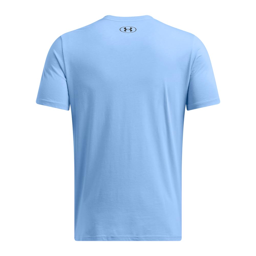 Under Armour Men's Sportstyle Left Chest Short-Sleeve T-Shirt , (469) Horizon Blue / / Black , Large