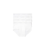 Calvin Klein Men's Cotton Classics 4-Pack Brief, 4 White, M