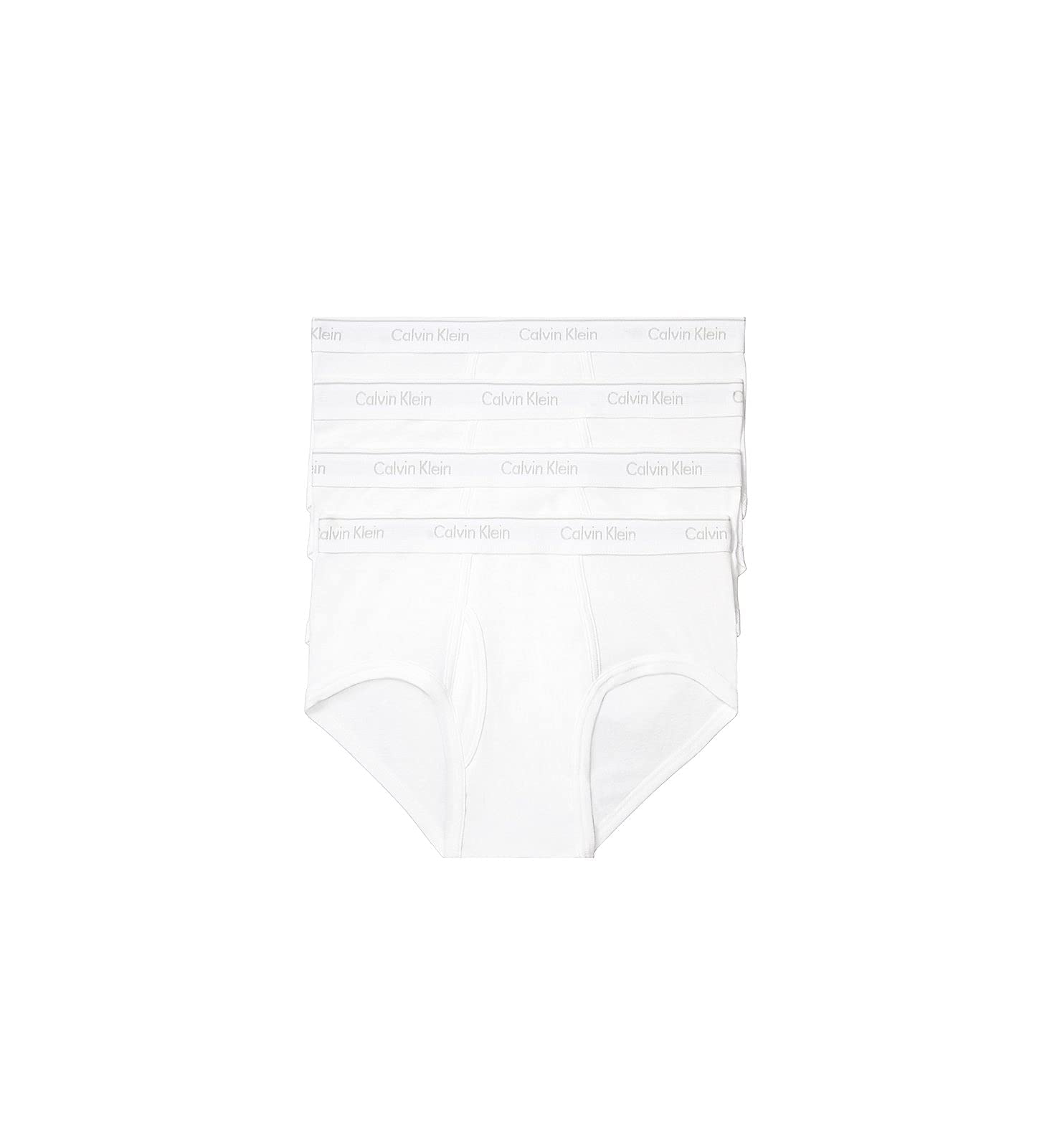 Calvin Klein Men's Cotton Classics 4-Pack Brief, 4 White, M