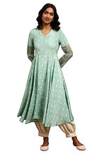 W For Woman Women'S Viscose Regular Kurta (23Maf11622-910764_Wasabi