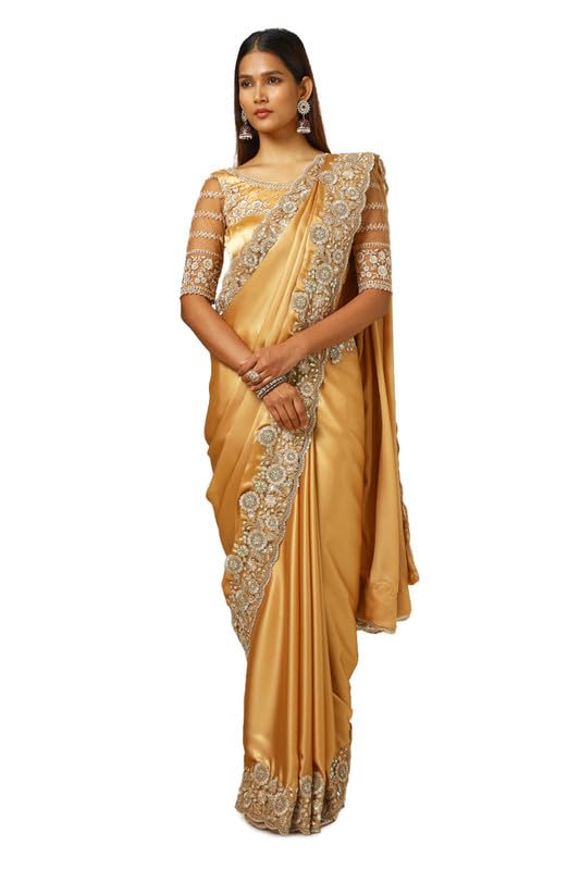 Soch Women Self Print Saree with Sequins