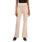 BlissClub AM:PM Cotton Flare Pants for Women Above 55 ft Tall | Wide Waistband, 4 Pockets | Bell Bottom Pants and high Waist Tr