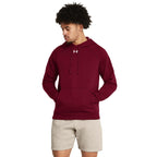 Under Armour Men's Rival Fleece Hoodie, (625) Cardinal / / White, 3X-Large