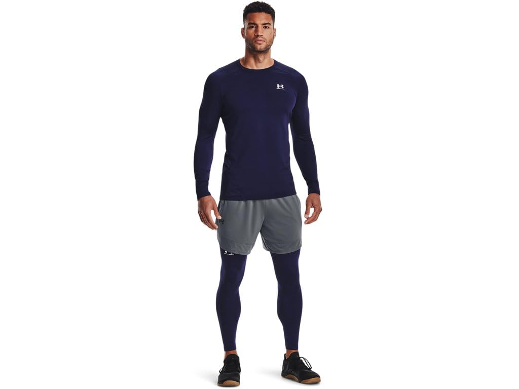 Under Armour Men's ColdGear Armour Leggings - 1366075-410 - Midnight Navy/White - 4XL