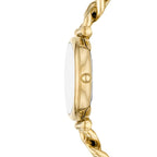 Fossil Women's Carlie Three-Hand Gold-Tone Stainless Steel Watch and Bracelet Set