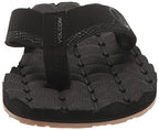 Volcom Men's Recliner Sandal Flip Flop, Black Destructo-New, 9