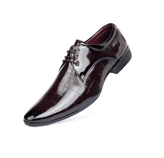 GELLWOJ Mens Brown Formal Shoes Stylish LaceUp Office Shoes for Business Work Parties and SemiFormal Occasions with AllDay Co 8