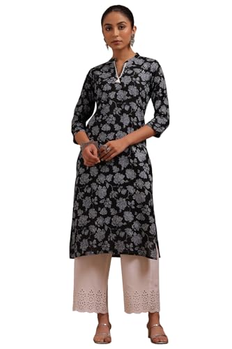Soch Women Cotton Floral Print Kurta Thread Work