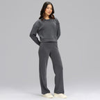BlissClub BareButter Pullover, Drop Shoulder, Relaxed fit, Marshmallow Comfort, Super Soft, Round Neck