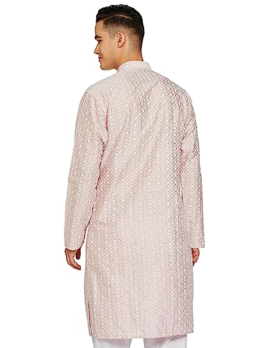 Be Active MenS Traditional Embroidered Lucknowi Full Sleeves Kurta || Cotton Kurta For Men || Men Kurta For Wedding || Kurta Fo
