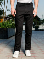 Thomas Scott Mens | Solid | Light Weight | 4 Pocket | Slant Pockets | Mid Rise | Slim Fit | Cotton Blend | Button Waist | Chino