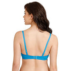 Rosaline by Zivame Womens Polyester Cotton Padded Wired Casual 3/6Th Coverage T-Shirt Bra