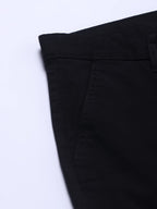 Dennis Lingo Slim Fit Black Solid Cargo for Men