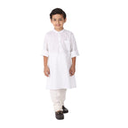 Fabindia Kids Printed Long Kurta Cotton_2-3Y White