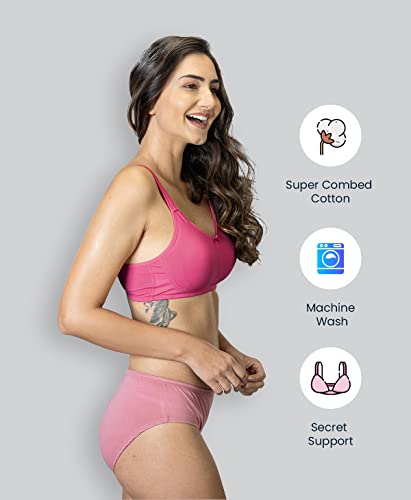 Lyra 515 Peech Blossom Valentina WomenS Full Coverage Bra Pink