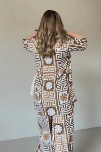 Leriya Fashion Rayon Women Co-Ord Set Dress (Lf-W2192&Tr1150_Brown