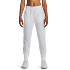 Under Armour Womens Rival Fleece Joggers, (100) White / / Black, 3X-Large