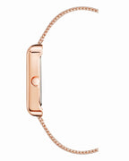 Nine West Women's Japanese Quartz Dress Watch with Stainless Steel Strap, Rose Gold, 18 (Model: NW/2090RGRG)